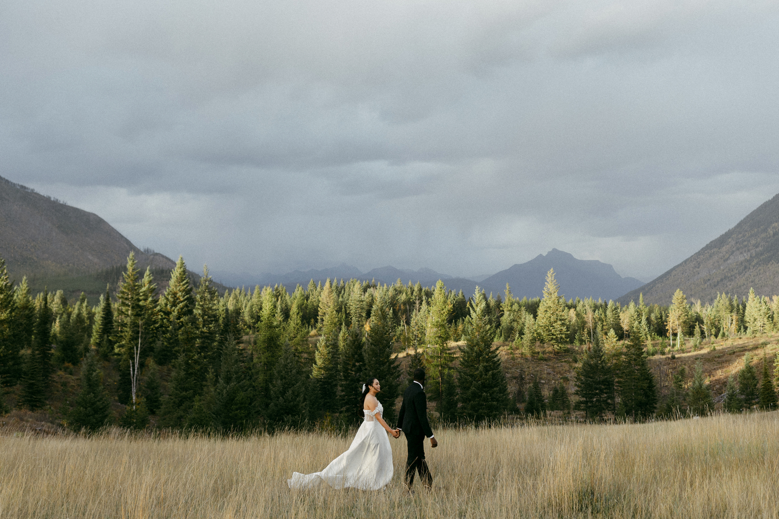 Belton Stage Park wedding in West Glacier