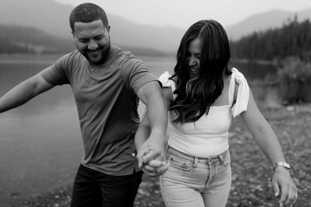 Bozeman, Montana engagement session at Hyalite Canyon