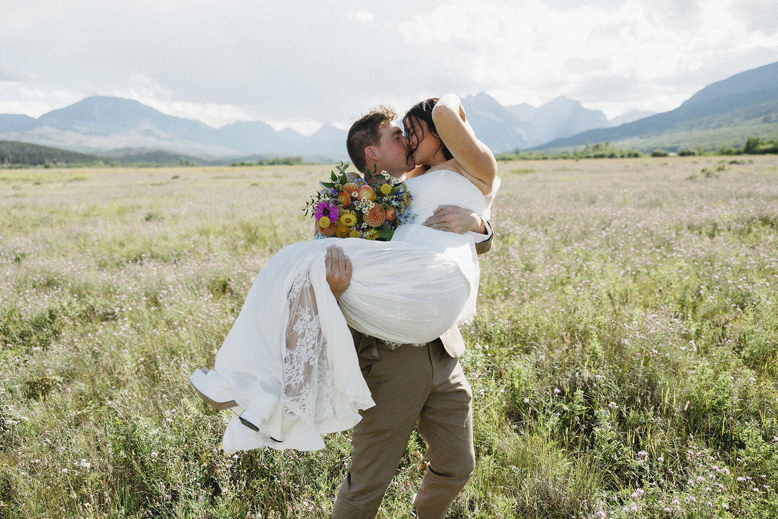 montana wedding in glacier national park