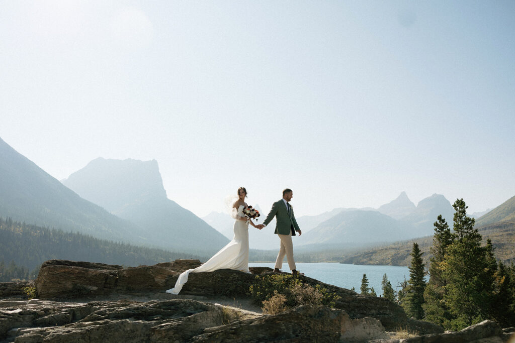 September Going-To-The-Sun-Road elopement in Glacier National Park