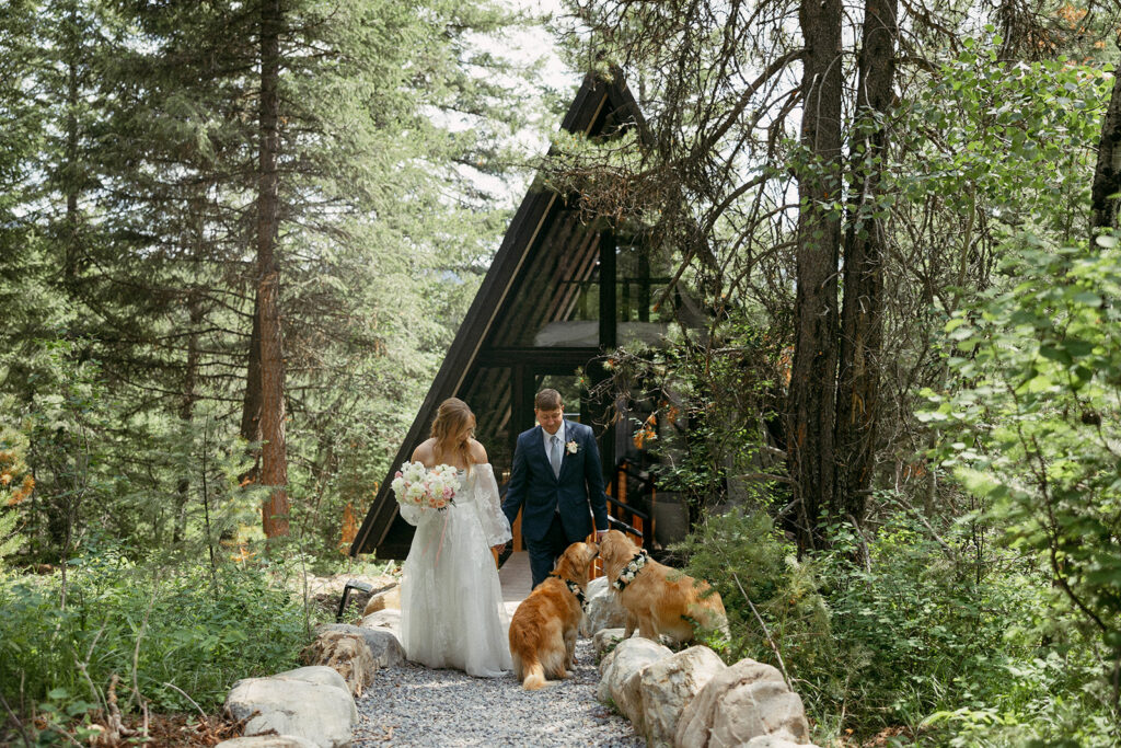 Elopement at Stay Treetops by Glacier National Park