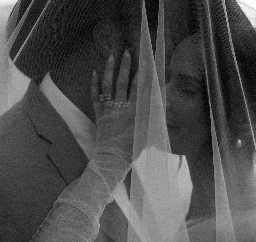 Bride and Groom Eloping in Glacier National Park