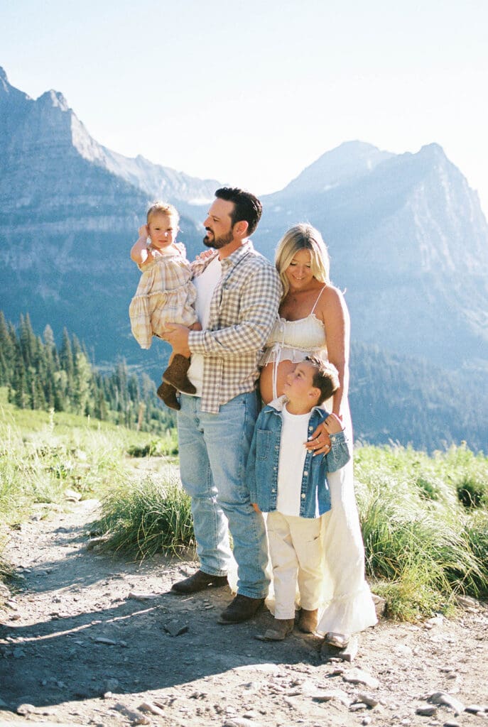Summer Family photos in Glacier National Park