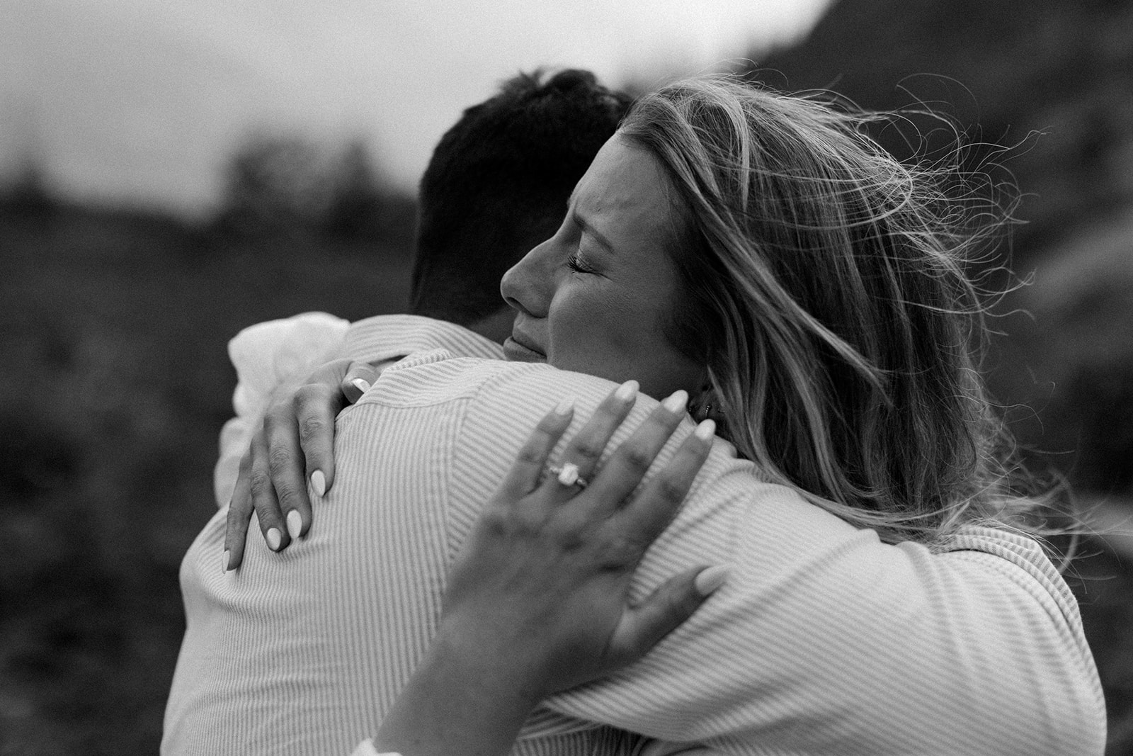 Couple gets engaged on Going to to the Sun Road in Glacier National Park